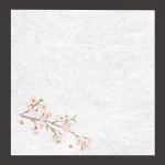 新・濡れ奉書紙 桜  (100枚入)  (W65392)