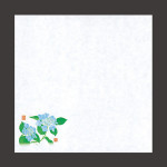 四季耐油天紙 (小) 紫陽花 (100枚入)  (W65480)