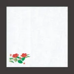 四季耐油天紙 (小) 椿 (100枚入)  (W65483)