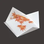 抗菌 四季の紙皿 もみじ (200枚入)  (W65595)