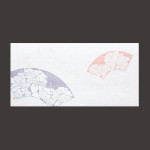 薄色四季紙 紫陽花  (100枚入)  (W65868)