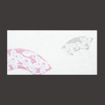薄色四季紙 椿  (100枚入)  (W65871)