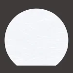 尺3半月懐石まっと 白色  (100枚入)  (W65910)