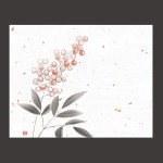 4x5寸花風情 南天  (100枚入)  (W65974)