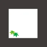 ミニ耐油天紙 青もみじ (100枚入)  (W66354)