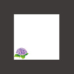 ミニ耐油天紙 紫陽花 (100枚入)  (W66358)