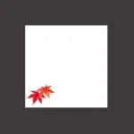 ミニ耐油天紙 赤もみじ (100枚入)  (W66362)