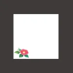 ミニ耐油天紙 椿 (100枚入)  (W66363)