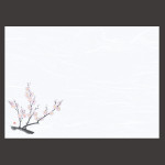 尺3雲竜和紙懐石まっと 花彩(はなさい) 梅  (100枚入)  (W66428)