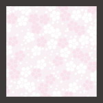 3寸花小紋敷紙 うめ  (100枚入)  (W66502)