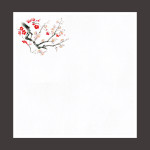 花宴耐油天紙 梅 4寸 (100枚入)  (W68603)