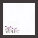 花宴耐油天紙 菖蒲 4寸 (100枚入)  (W68607)