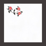 花宴耐油天紙 椿 4寸 (100枚入)  (W68619)