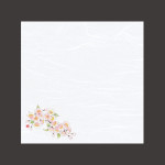 4寸四季彩雲竜敷紙 桜  (100枚入)  (W68805)