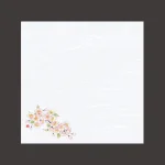 4寸四季彩雲竜敷紙 桜  (100枚入)  (W68805)