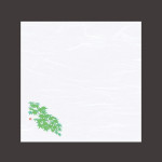 4寸四季彩雲竜敷紙 青もみじ  (100枚入)  (W68807)