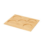 DS・ Tools Tray 長角  カップトレイ 5穴 タモクリア  (W49113)