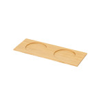 DS・ Tools Tray 長角  カップトレイ 2穴 タモブラウン  (W49117)