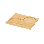 DS・ Tools Tray  正角 カップトレイ 2穴 タモクリア  (W49137)