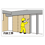 作業予定マグネット板 内装工事 (301-001)