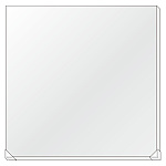 工事名看板無地セット サイズ:1100×1100mm (302-29)