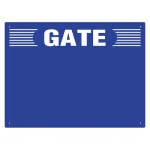 ゲート表示板 ヨコ GATE　 無地 (305-304)