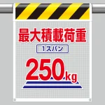 風抜けメッシュ標識 最大積載荷重250kg (342-805)