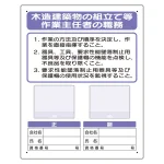 写真ケース付作業主任者標識 木造建築物.. (356-47A)