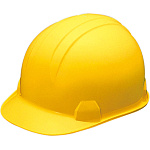 ヘルメット 前ひさし型ST＃181‐FZ ABS製 (電・飛・墜) 黄 (377-28YE)