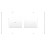 フェンスポケット 400×500標識2枚用 (383-751)