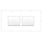 フェンスポケット 400×500標識2枚用 (383-751)