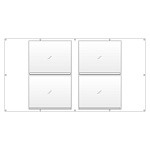 フェンスポケット 400×500標識4枚用 (383-761)