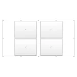 フェンスポケット 400×500標識4枚用 (383-761)