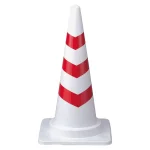 反射コーン 700mmH 白反射材赤 (385-10A)