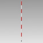 測量用品 木製・直ポール (2m) (388-57)