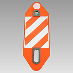 視線誘導パネル (単管バリケード用) ボード型 (389-45)