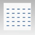 ずい道用品 入坑者一覧表セット スーパーフラット掲示板タイプ 仕様:小・25名用 (393-67)