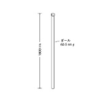 3WAYベース用ポール(60.5φ×1800) (395-14)