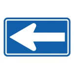 道路用標識（仮設用）矢印　←　青 (395-421)