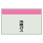 配管識別シート 冷媒ガス 小(250×500) (406-77)