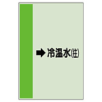 配管識別シート（横管用） →冷温水(往) 大(1000×250) (411-09)