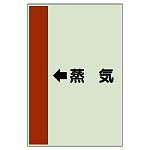 配管識別シート（横管用） ←蒸気 大(1000×250) (411-25)