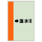 配管識別シート（横管用）