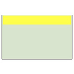 配管識別シート（大） 帯色：明るい黄（マンセル値7.5Y 8.5/11） (414-24)