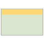 配管識別シート（極小） 帯色：うすい黄（マンセル値10YR 8.5/8） (416-221)