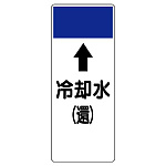 短冊型表示板 ⇡冷却水(還) (421-16)