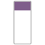 短冊型表示板 帯色：灰紫（マンセル値2.5P 5/5） (422-22)