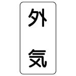 流体名ステッカー 5枚1組