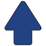 矢印ステッカー　10枚一組 青 (456-01)