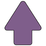 矢印ステッカー　10枚一組 灰紫 (456-04)